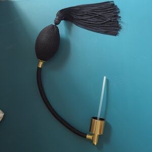 Vintage Perfume Atomizer ONLY Spray BLACK AND GOLD NWT